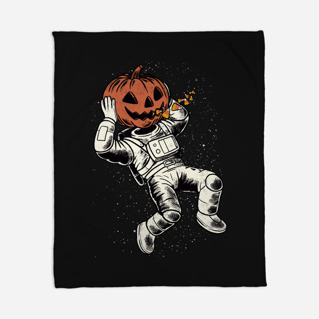 Trick Or Treat Astronaut Halloween-None-Fleece-Blanket-tobefonseca