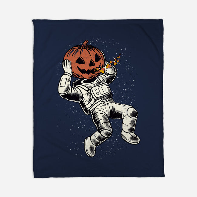 Trick Or Treat Astronaut Halloween-None-Fleece-Blanket-tobefonseca