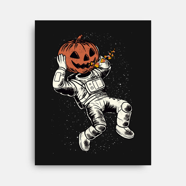Trick Or Treat Astronaut Halloween-None-Stretched-Canvas-tobefonseca