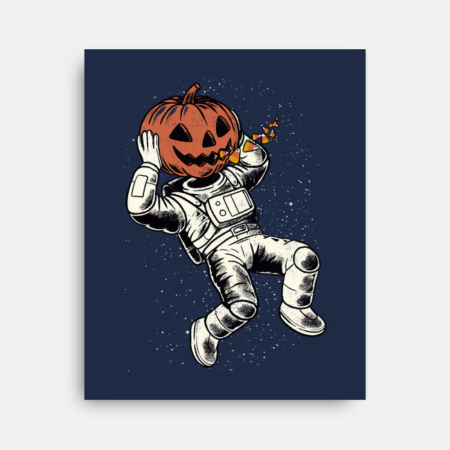Trick Or Treat Astronaut Halloween-None-Stretched-Canvas-tobefonseca
