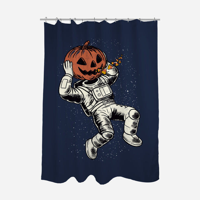 Trick Or Treat Astronaut Halloween-None-Polyester-Shower Curtain-tobefonseca