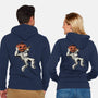 Trick Or Treat Astronaut Halloween-Unisex-Zip-Up-Sweatshirt-tobefonseca