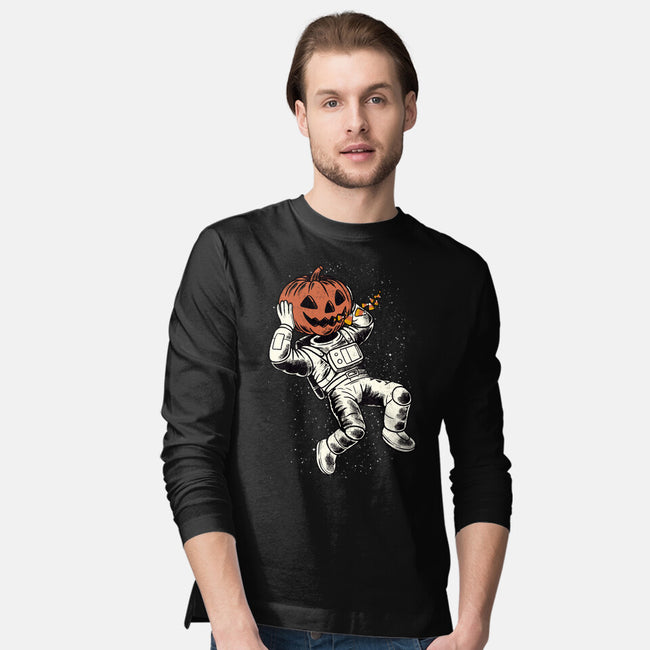 Trick Or Treat Astronaut Halloween-Mens-Long Sleeved-Tee-tobefonseca