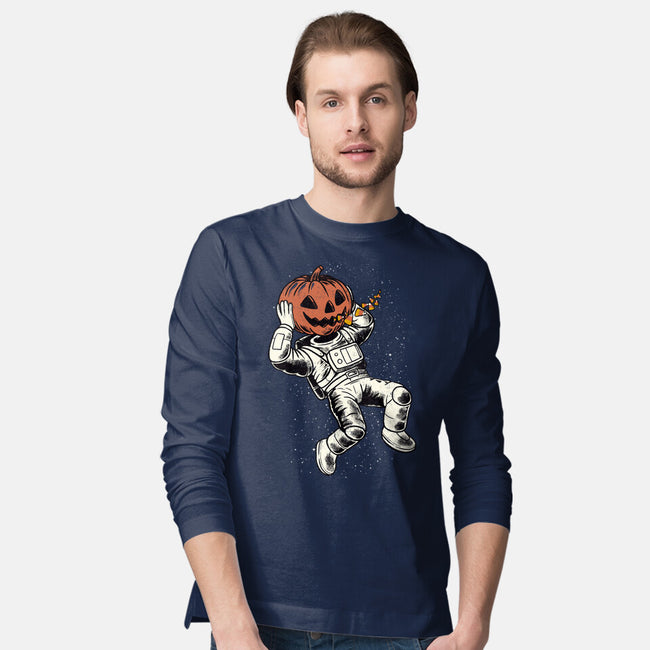 Trick Or Treat Astronaut Halloween-Mens-Long Sleeved-Tee-tobefonseca