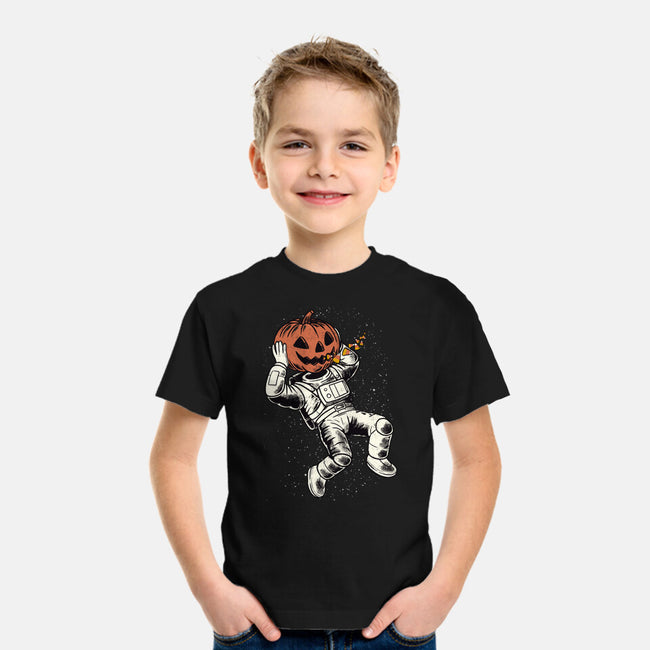 Trick Or Treat Astronaut Halloween-Youth-Basic-Tee-tobefonseca