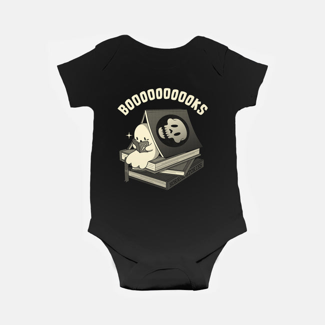 Ghostly Booooks-Baby-Basic-Onesie-tobefonseca