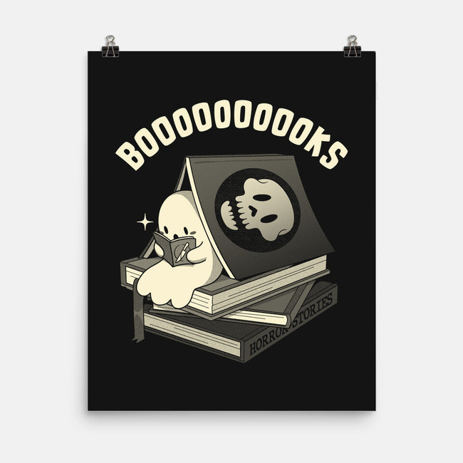 Ghostly Booooks-None-Matte-Poster-tobefonseca