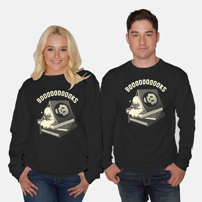 Ghostly Booooks-Unisex-Crew Neck-Sweatshirt-tobefonseca