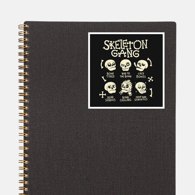 Skeleton Gang-None-Glossy-Sticker-tobefonseca