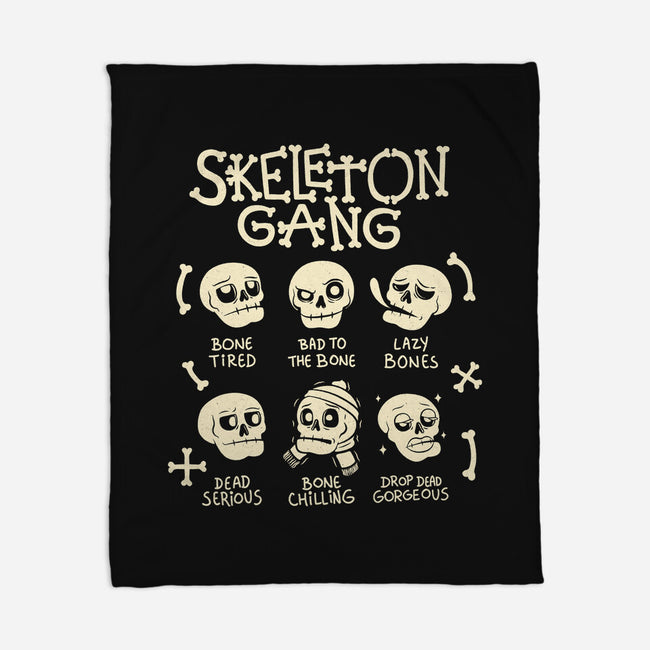 Skeleton Gang-None-Fleece-Blanket-tobefonseca