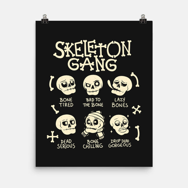 Skeleton Gang-None-Matte-Poster-tobefonseca