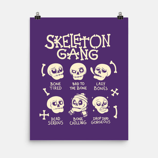 Skeleton Gang-None-Matte-Poster-tobefonseca