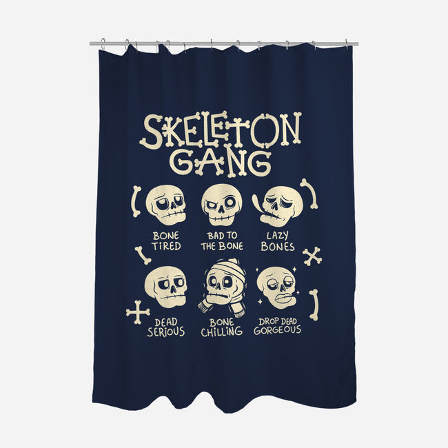 Skeleton Gang-None-Polyester-Shower Curtain-tobefonseca