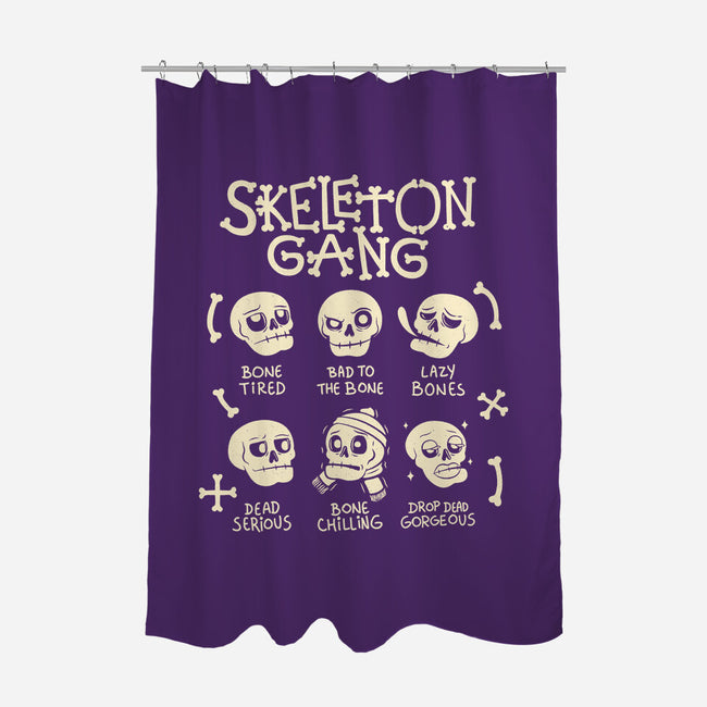 Skeleton Gang-None-Polyester-Shower Curtain-tobefonseca
