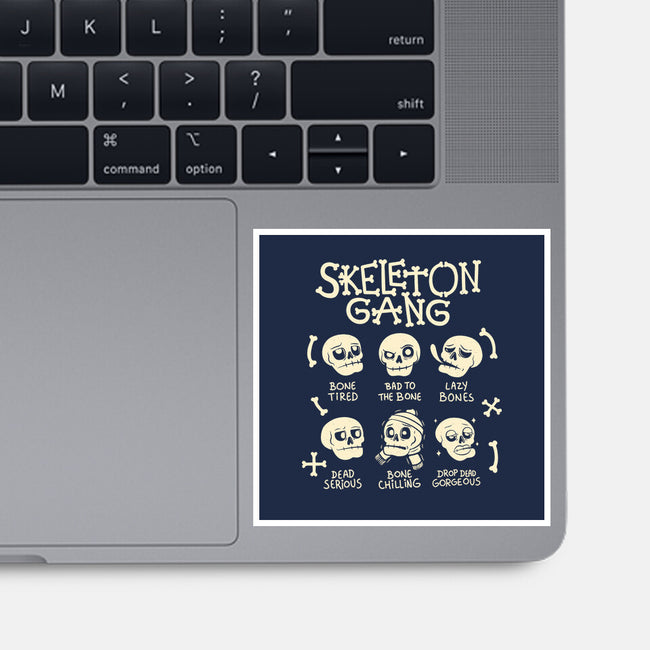 Skeleton Gang-None-Glossy-Sticker-tobefonseca