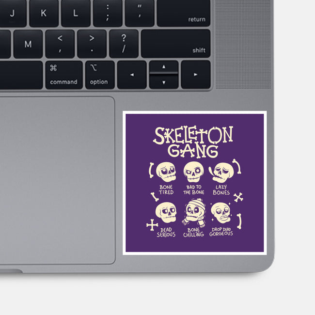 Skeleton Gang-None-Glossy-Sticker-tobefonseca