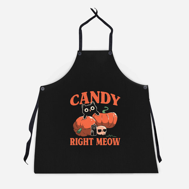 Candy Right Meow-Unisex-Kitchen-Apron-tobefonseca