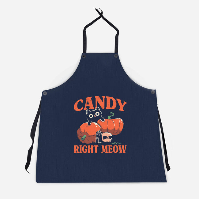 Candy Right Meow-Unisex-Kitchen-Apron-tobefonseca