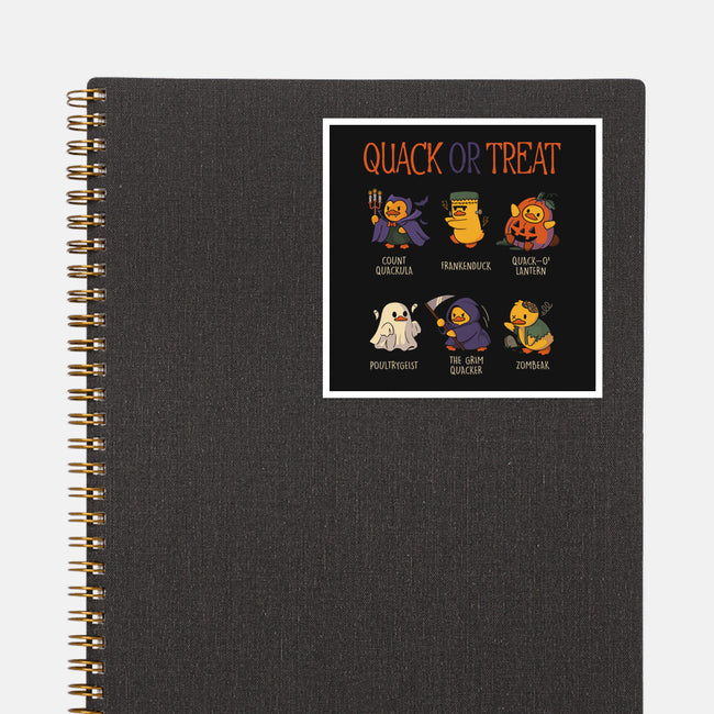 Quack Or Treat-None-Glossy-Sticker-tobefonseca