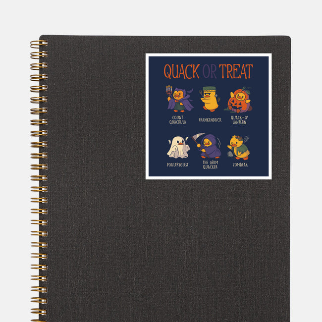 Quack Or Treat-None-Glossy-Sticker-tobefonseca