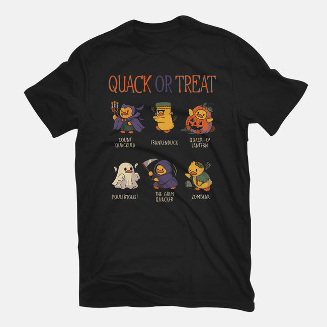 Quack Or Treat-Unisex-Basic-Tee-tobefonseca