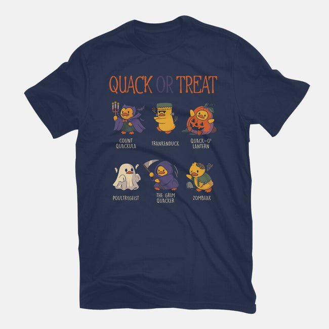 Quack Or Treat-Womens-Fitted-Tee-tobefonseca