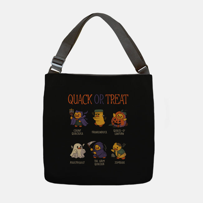 Quack Or Treat-None-Adjustable Tote-Bag-tobefonseca