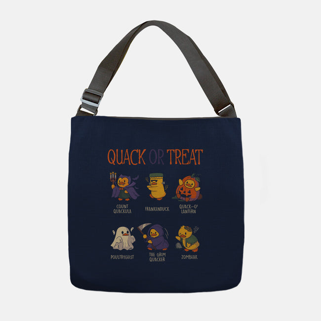 Quack Or Treat-None-Adjustable Tote-Bag-tobefonseca