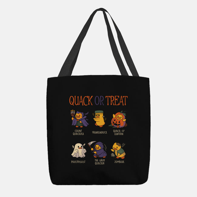 Quack Or Treat-None-Basic Tote-Bag-tobefonseca