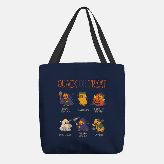 Quack Or Treat-None-Basic Tote-Bag-tobefonseca