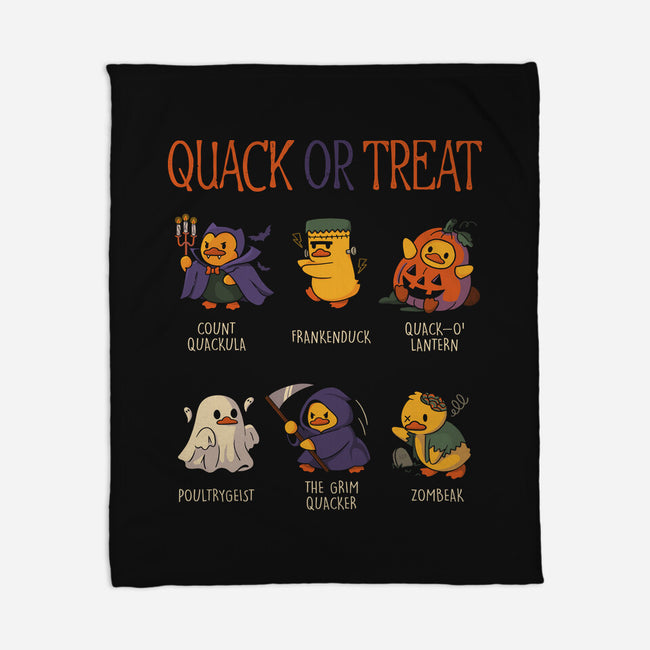 Quack Or Treat-None-Fleece-Blanket-tobefonseca