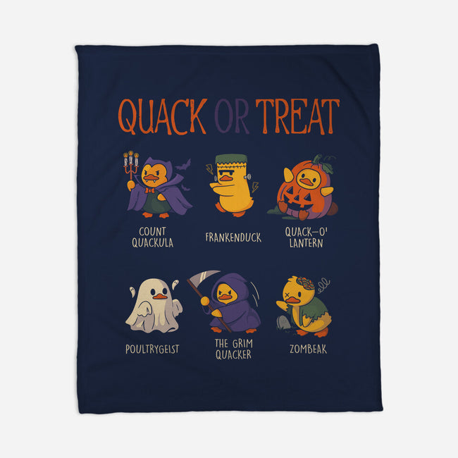 Quack Or Treat-None-Fleece-Blanket-tobefonseca