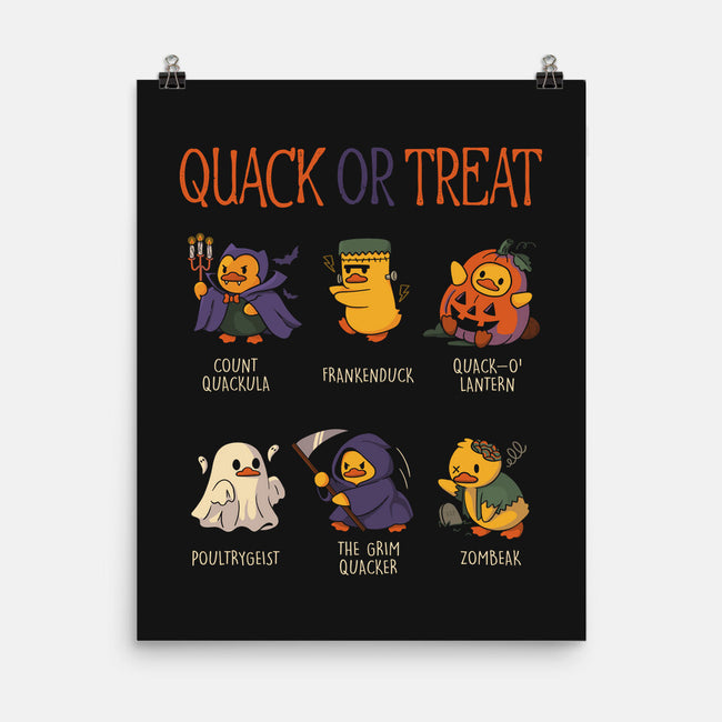Quack Or Treat-None-Matte-Poster-tobefonseca