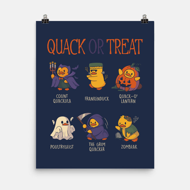 Quack Or Treat-None-Matte-Poster-tobefonseca