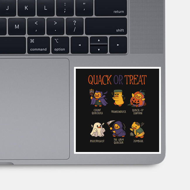 Quack Or Treat-None-Glossy-Sticker-tobefonseca
