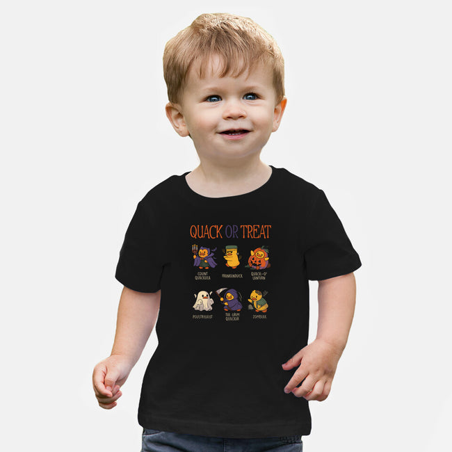 Quack Or Treat-Baby-Basic-Tee-tobefonseca
