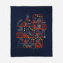 Happy Meoween Black Cat Halloween-None-Fleece-Blanket-tobefonseca