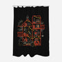 Happy Meoween Black Cat Halloween-None-Polyester-Shower Curtain-tobefonseca