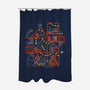 Happy Meoween Black Cat Halloween-None-Polyester-Shower Curtain-tobefonseca