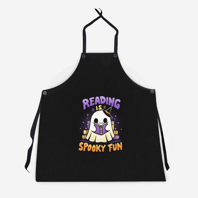 Reading Is Spooky Fun-Unisex-Kitchen-Apron-Vallina84