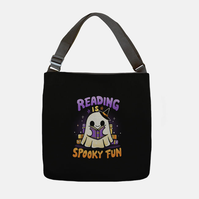 Reading Is Spooky Fun-None-Adjustable Tote-Bag-Vallina84