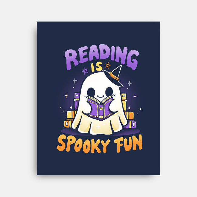Reading Is Spooky Fun-None-Stretched-Canvas-Vallina84