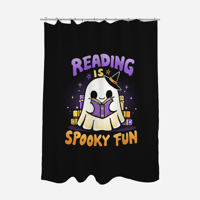 Reading Is Spooky Fun-None-Polyester-Shower Curtain-Vallina84
