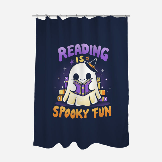 Reading Is Spooky Fun-None-Polyester-Shower Curtain-Vallina84