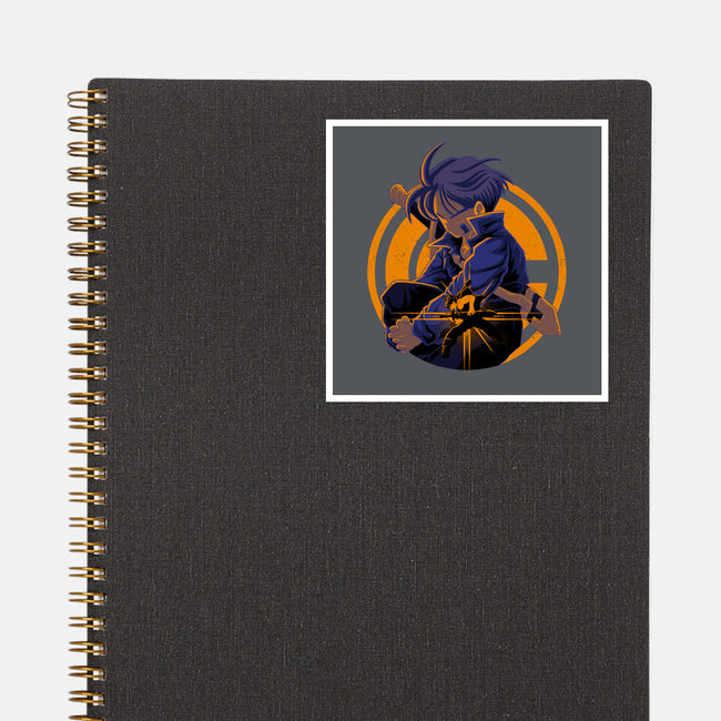 Fighter From Future-None-Glossy-Sticker-rmatix