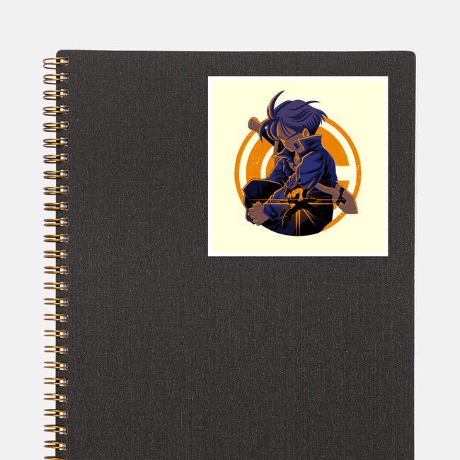 Fighter From Future-None-Glossy-Sticker-rmatix