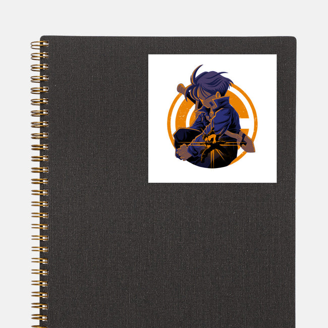Fighter From Future-None-Glossy-Sticker-rmatix