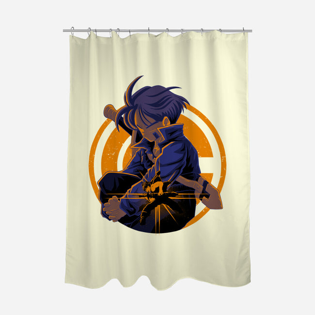Fighter From Future-None-Polyester-Shower Curtain-rmatix