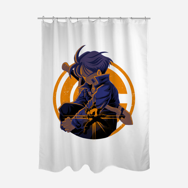 Fighter From Future-None-Polyester-Shower Curtain-rmatix