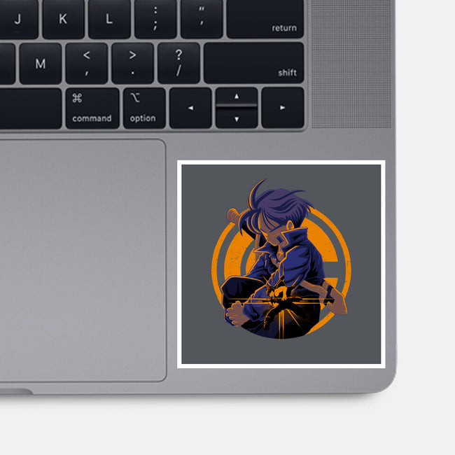Fighter From Future-None-Glossy-Sticker-rmatix